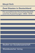 Cover: Zwei Staaten in Deutschland - VS Verlag f&uuml;r Sozialwissenschaften