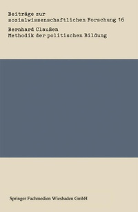 Enlarge image Cover: Methodik der politischen Bildung - VS Verlag für Sozialwissenschaften