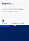 Cover: Human Dignity as a Foundation of Law - Franz Steiner Verlag