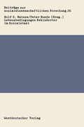 Cover: Lebensbedingungen Behinderter im Sozialstaat - VS Verlag f&uuml;r Sozialwissenschaften