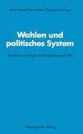 Cover: Wahlen und politisches System - VS Verlag f&uuml;r Sozialwissenschaften