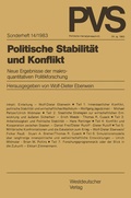 Cover: Politische Stabilit&auml;t und Konflikt - VS Verlag f&uuml;r Sozialwissenschaften