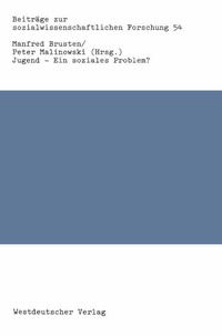 Enlarge image Cover: Jugend - Ein soziales Problem? - VS Verlag für Sozialwissenschaften