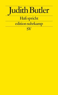 Enlarge image Cover: Haß spricht - Suhrkamp