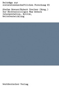 Cover: Zur Rechtssoziologie Max Webers - VS Verlag f&uuml;r Sozialwissenschaften