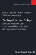 Cover: Der Zugriff auf den Embryo - Vandenhoeck & Ruprecht