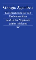 Cover: Die Sprache und der Tod - Suhrkamp