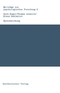 Cover: Sprachwirkung - VS Verlag f&uuml;r Sozialwissenschaften