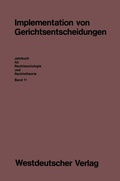 Cover: Implementation von Gerichtsentscheidungen - VS Verlag f&uuml;r Sozialwissenschaften