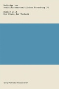 Abbildung von: Der Stand der Technik - VS Verlag für Sozialwissenschaften