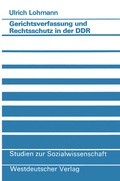 Cover: Gerichtsverfassung und Rechtsschutz in der DDR - Vieweg+Teubner Verlag