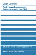 Cover: Gerichtsverfassung und Rechtsschutz in der DDR - Vieweg+Teubner Verlag