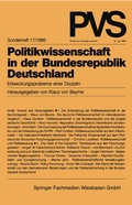 Cover: Politikwissenschaft in der Bundesrepublik Deutschland - VS Verlag f&uuml;r Sozialwissenschaften