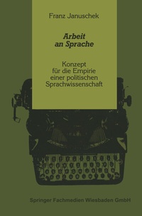 Abbildung von: Arbeit an Sprache - VS Verlag für Sozialwissenschaften