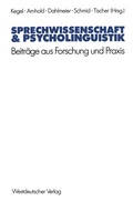 Cover: Sprechwissenschaft & Psycholinguistik - VS Verlag f&uuml;r Sozialwissenschaften
