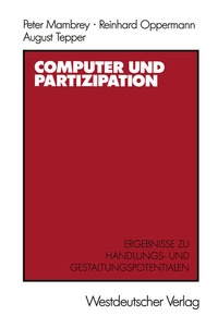 Enlarge image Cover: Computer und Partizipation - VS Verlag für Sozialwissenschaften