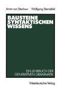 Cover: Bausteine syntaktischen Wissens - VS Verlag f&uuml;r Sozialwissenschaften