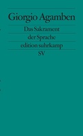 Cover: Das Sakrament der Sprache - Suhrkamp