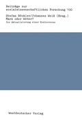 Cover: Marx oder Weber? - VS Verlag f&uuml;r Sozialwissenschaften