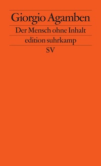 Bild vergrößern Bild: Der Mensch ohne Inhalt - Suhrkamp