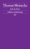 Cover: Ich als Text - Suhrkamp