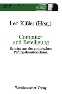 Enlarge image Cover: Computer und Beteiligung - VS Verlag für Sozialwissenschaften