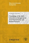 Cover: Proceedings of the 2003 International Symposium on Ionic Polymerization and Related Processes - Wiley-VCH