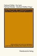 Cover: Politische Institutionen im gesellschaftlichen Umbruch - VS Verlag f&uuml;r Sozialwissenschaften