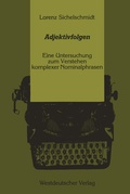Cover: Adjektivfolgen - VS Verlag f&uuml;r Sozialwissenschaften