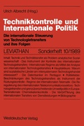 Cover: Technikkontrolle und Internationale Politik - VS Verlag f&uuml;r Sozialwissenschaften