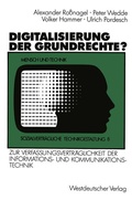 Cover: Digitalisierung der Grundrechte? - VS Verlag f&uuml;r Sozialwissenschaften