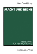 Cover: Macht und Recht - VS Verlag f&uuml;r Sozialwissenschaften