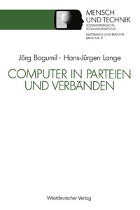 Enlarge image Cover: Computer in Parteien und Verbänden - VS Verlag für Sozialwissenschaften