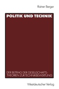 Cover: Politik und Technik - VS Verlag f&uuml;r Sozialwissenschaften