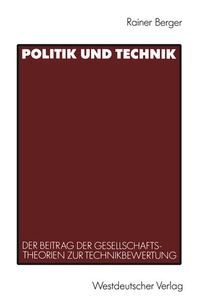 Enlarge image Cover: Politik und Technik - VS Verlag für Sozialwissenschaften