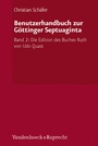 Cover: Benutzerhandbuch zur Göttinger Septuaginta - Vandenhoeck & Ruprecht