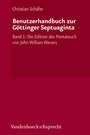 Cover: Benutzerhandbuch zur Göttinger Septuaginta - Vandenhoeck & Ruprecht