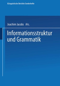 Enlarge image Cover: Informationsstruktur und Grammatik - VS Verlag für Sozialwissenschaften