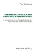 Cover: Funktionale Grammatik und Sprachbeschreibung - VS Verlag f&uuml;r Sozialwissenschaften