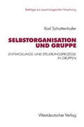 Cover: Selbstorganisation und Gruppe - VS Verlag f&uuml;r Sozialwissenschaften