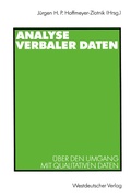 Cover: Analyse verbaler Daten - VS Verlag f&uuml;r Sozialwissenschaften