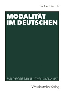 Abbildung von: Modalität im Deutschen - VS Verlag für Sozialwissenschaften