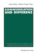 Cover: Kommunikation und Differenz - VS Verlag f&uuml;r Sozialwissenschaften