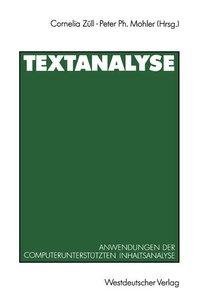 Enlarge image Cover: Textanalyse - VS Verlag für Sozialwissenschaften