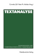 Cover: Textanalyse - VS Verlag f&uuml;r Sozialwissenschaften