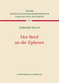 Cover: Der Brief an die Epheser - Vandenhoeck & Ruprecht