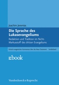 Cover: Die Sprache des Lukasevangeliums - Vandenhoeck & Ruprecht