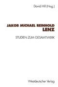 Cover: Jakob Michael Reinhold Lenz - VS Verlag f&uuml;r Sozialwissenschaften