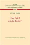 Cover: Der Brief an die R&ouml;mer - Vandenhoeck & Ruprecht