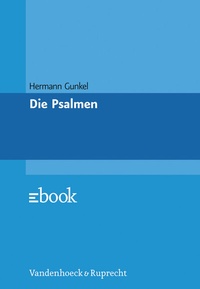Enlarge image Cover: Die Psalmen - Vandenhoeck & Ruprecht
